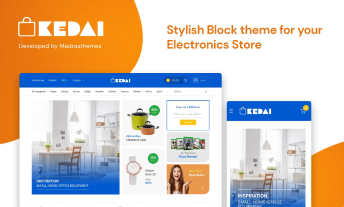 Kedai Theme - WooCommerce Electronics Store Website